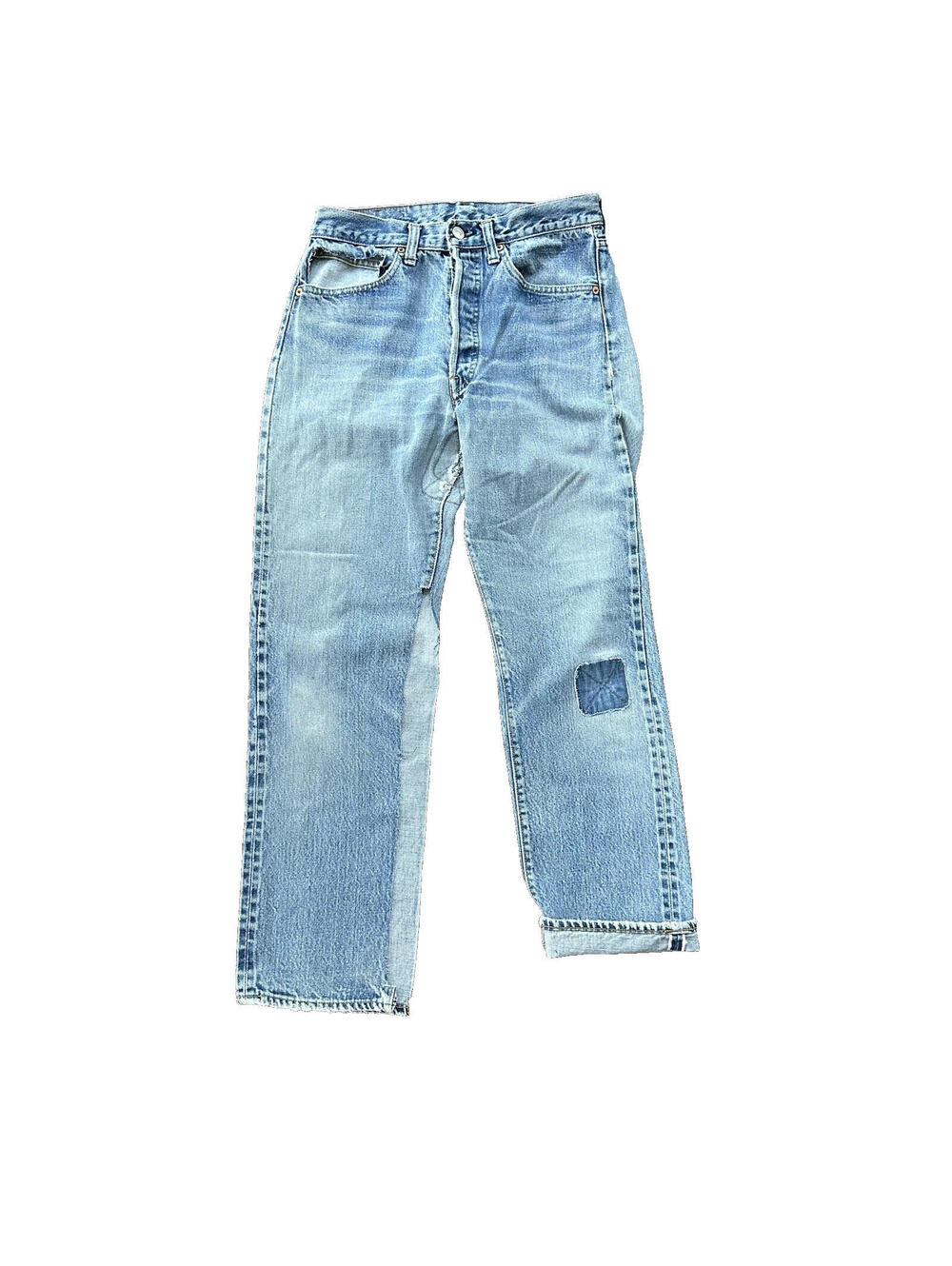 Levis Vintage 80s Redline Selvedge USA 501 XX Jeans 66 70s Thrashed Act 28x29